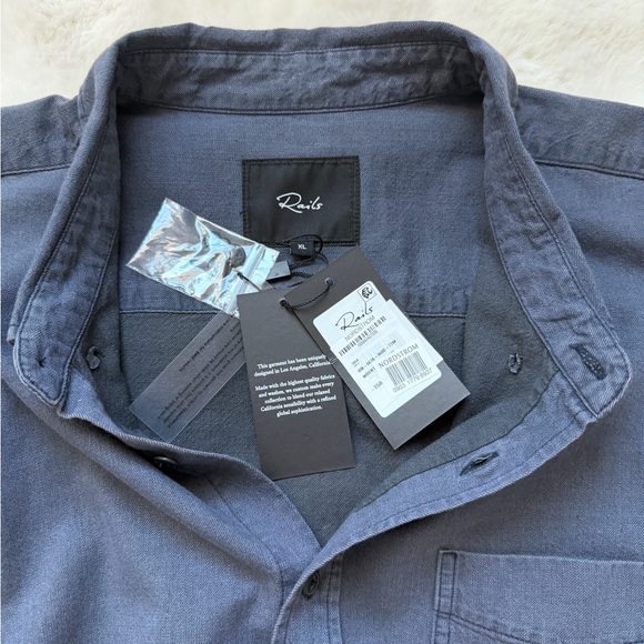 Rails TRISTAN Mountain Eclipse Cotton Casual Minimalist Shirt-XL - Picture 12 of 16